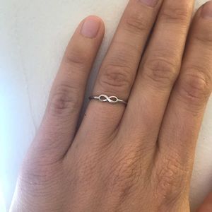 Dogeared sterling silver infinity ring